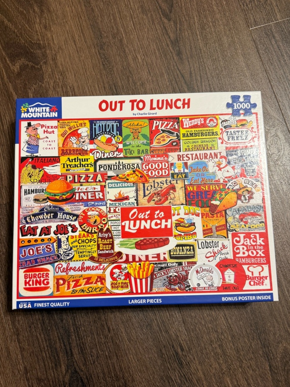 White Mountain 'Out to Lunch' 1000 Piece Puzzle